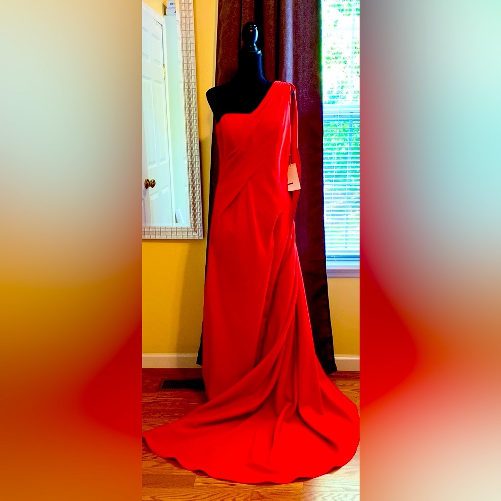 Beautiful NEW red couture dress!  You’d be STUNNING in this dress!!!
